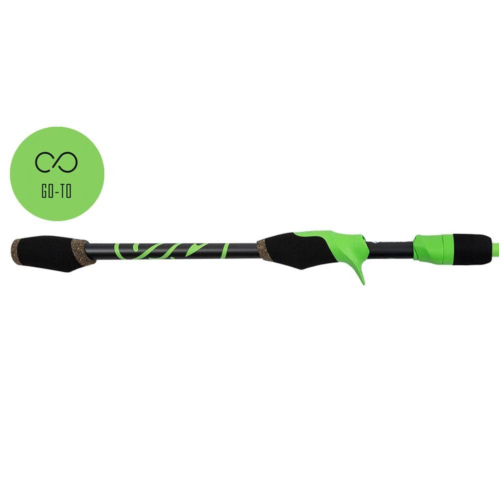 2 piece baitcast rod Fenwick HMG Bass Casting 6'6" Ideal for nomad anglers Green Series Go-To Casting 2