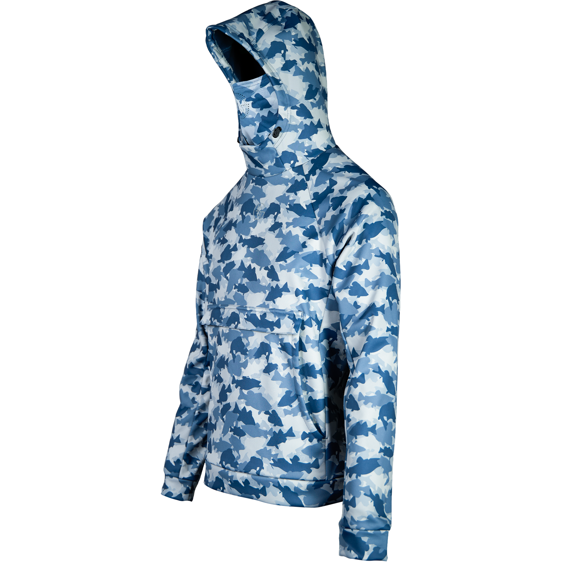MLF Men's Camo Hooded Performance Layer with Gaiter