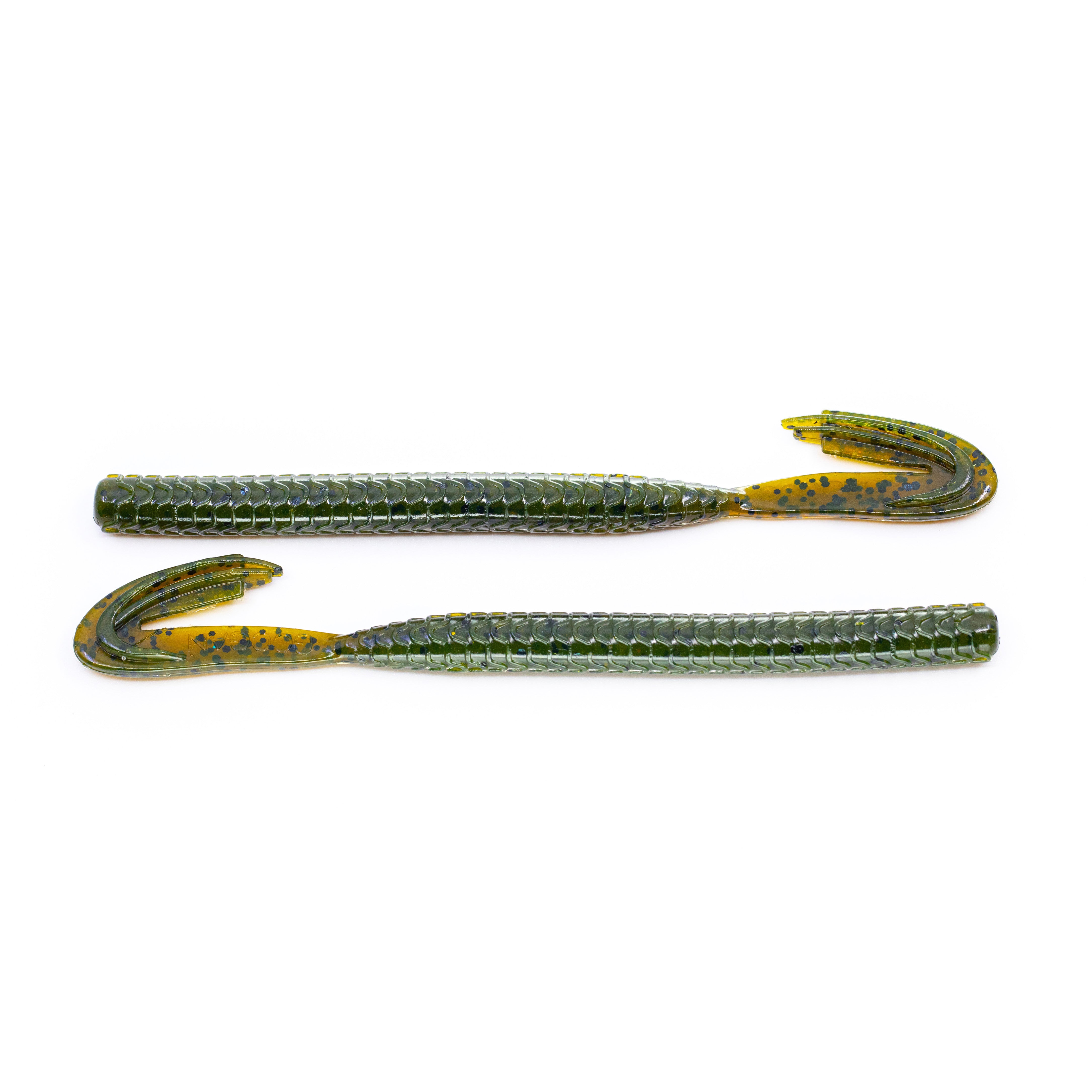 Googan Squad Blazin' Worm XL – V-ridge Double-flange worm for bass