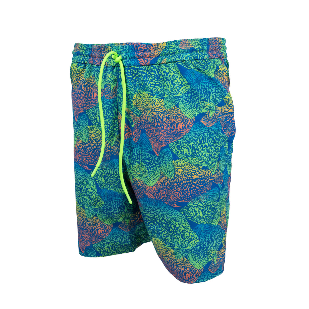 Neon Crappie School (More Than Just) Boat Shorts