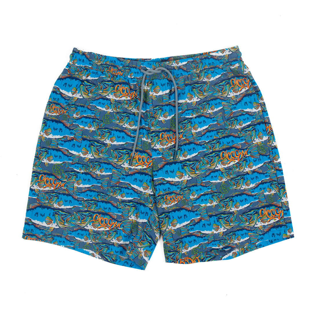 Grafitti Fish (More Than Just) Boat Shorts