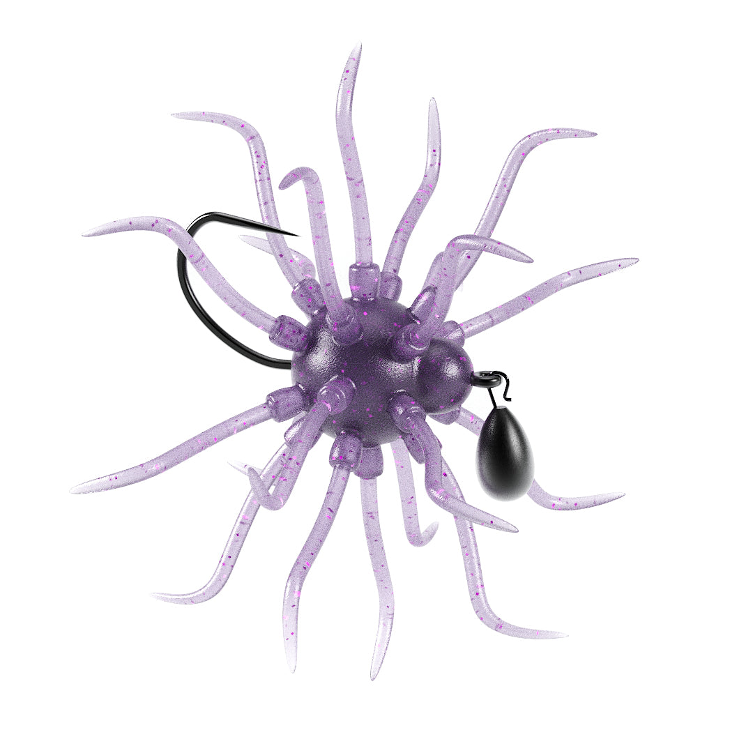 Googan Baits Booger urchin bait in Smoke Purple