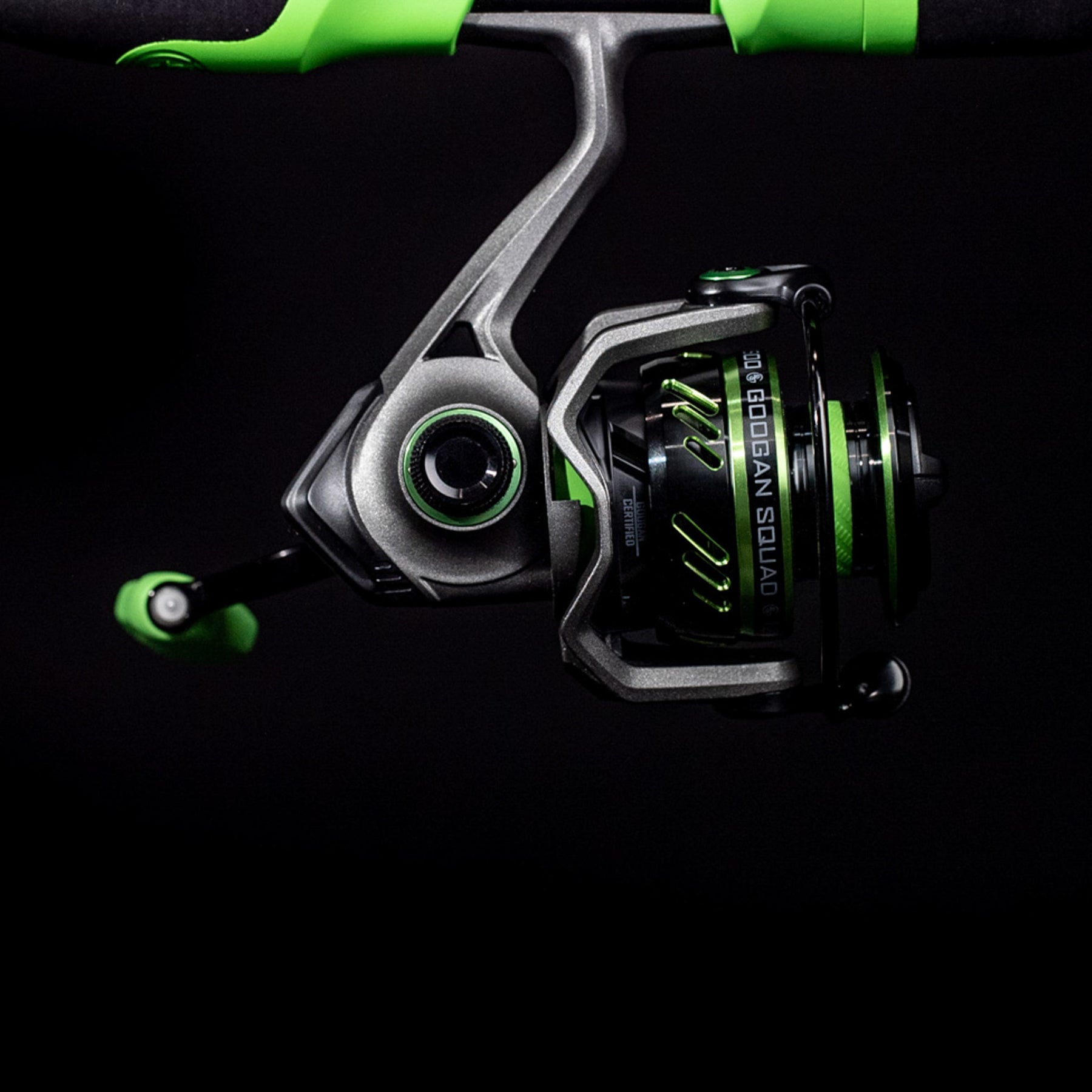 RISEWAY Small Spinning Reel with Thread Little Spin 500 Green