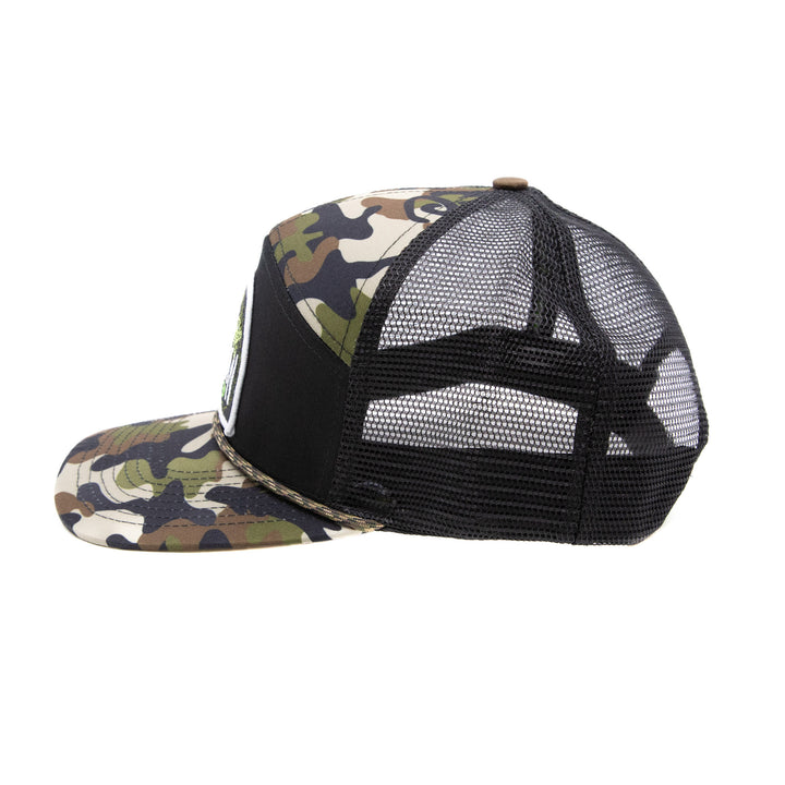 Woodland Bassin’ Camo 7-Panel Hat