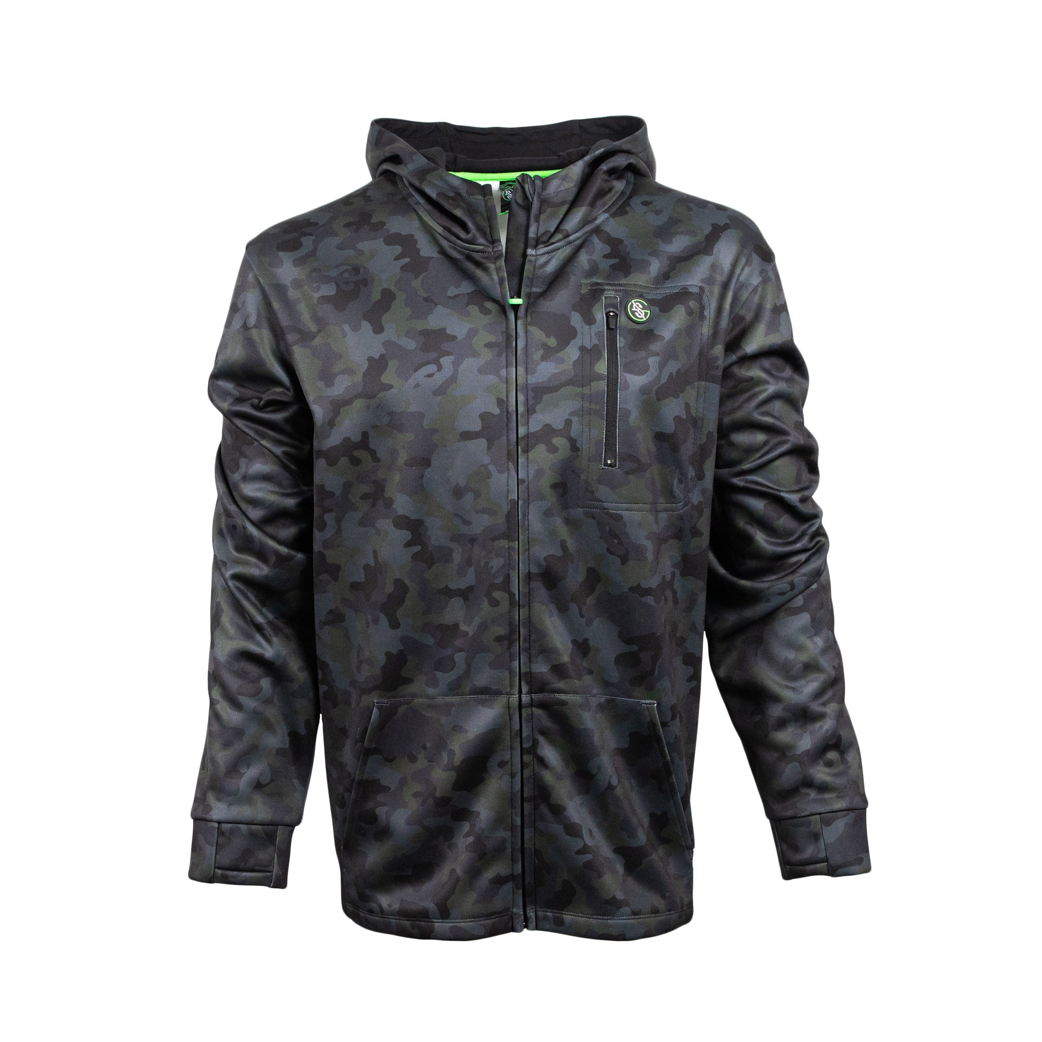 Blackout Bassin' Camo Zip Hoodie – Googan Squad