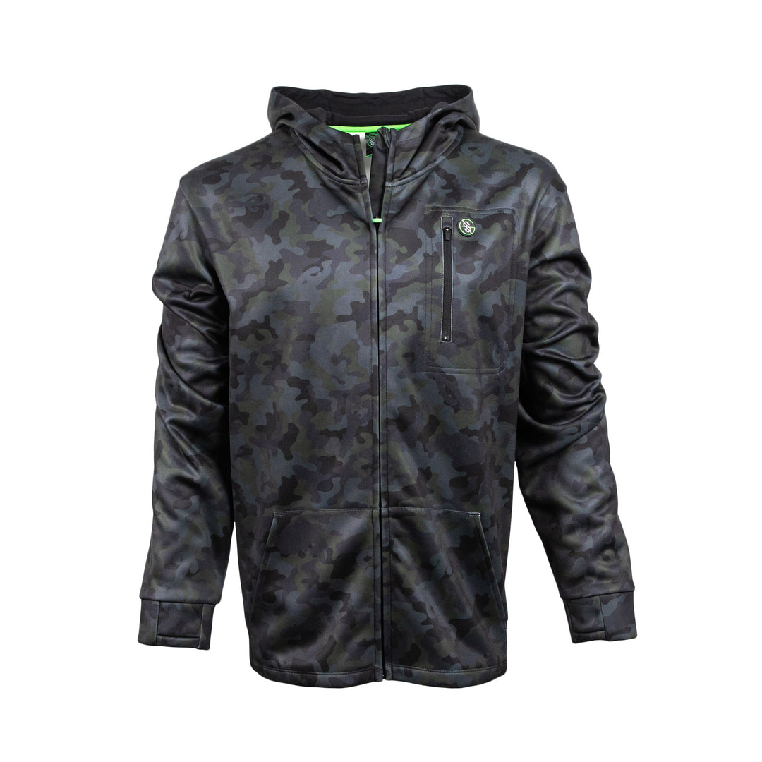 Blackout Bassin' Camo Zip Hoodie – Googan Squad1