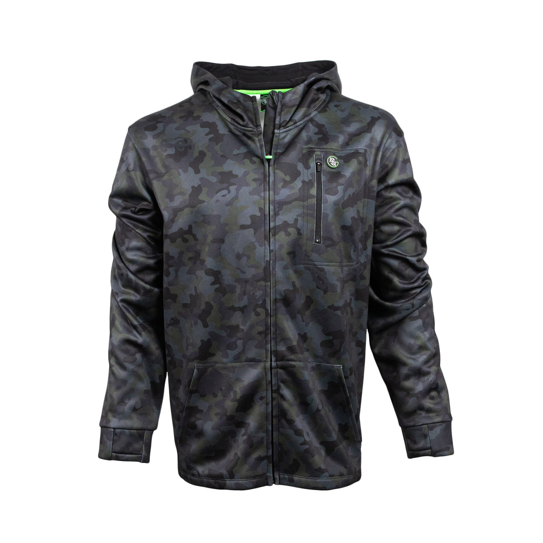 Blackout Bassin' Camo Zip Hoodie