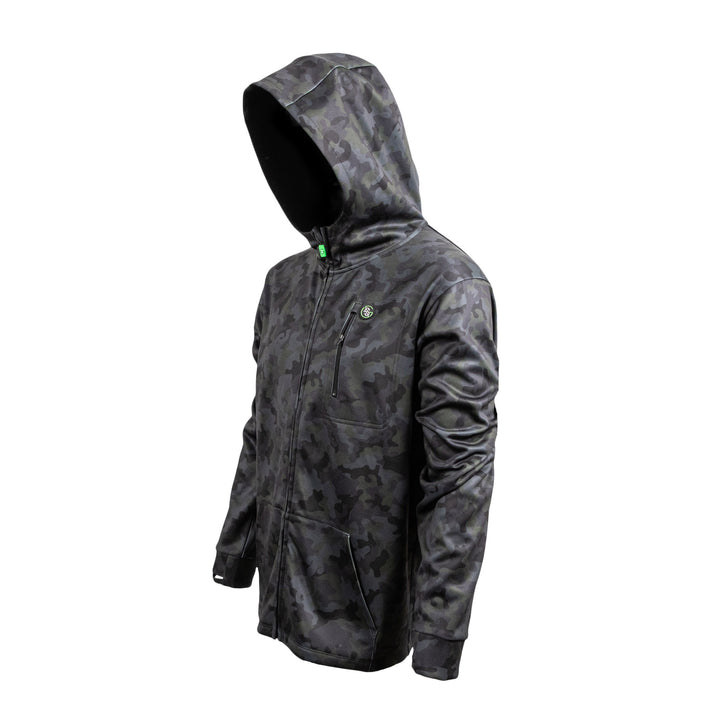 Blackout Bassin' Camo Zip Hoodie