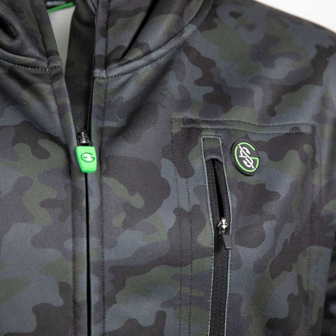 Blackout Bassin' Camo Zip Hoodie