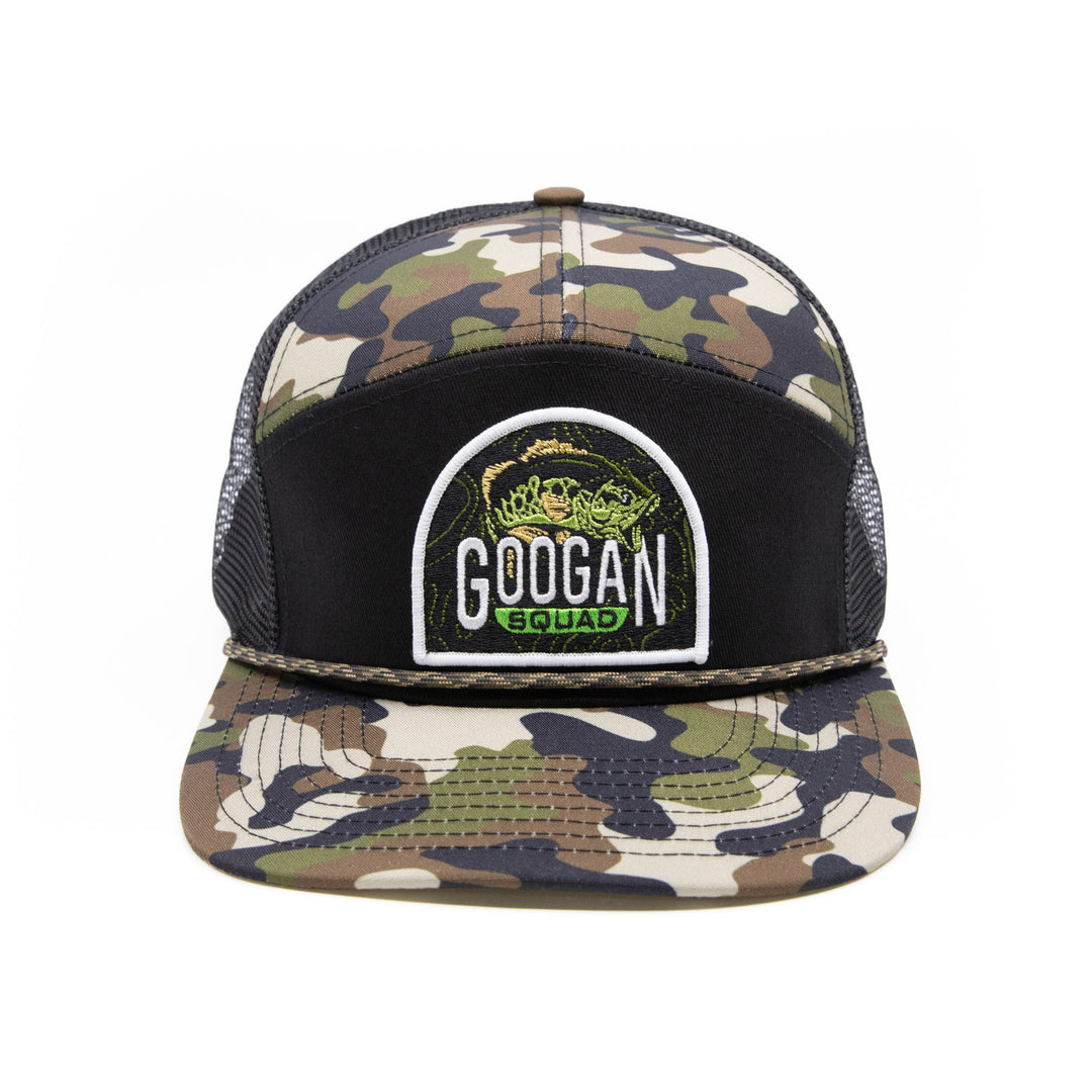 Woodland Bassin’ Camo 7-Panel Hat