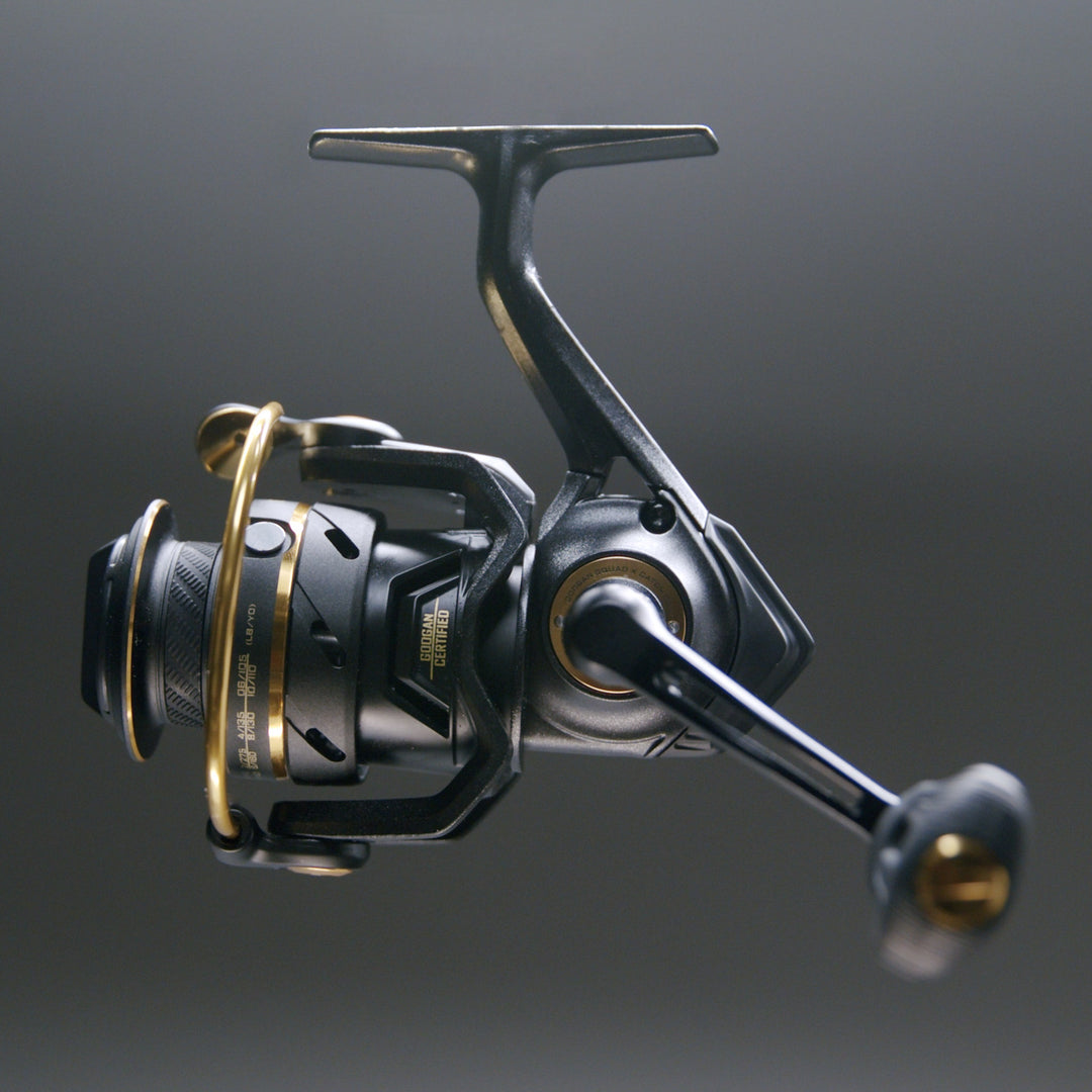 Catch Co Googan Squad Gold Series Spinning Reel | Spinning Fishing Reel | Bass Fishing | Panfish Fishing | Finesse Fishing