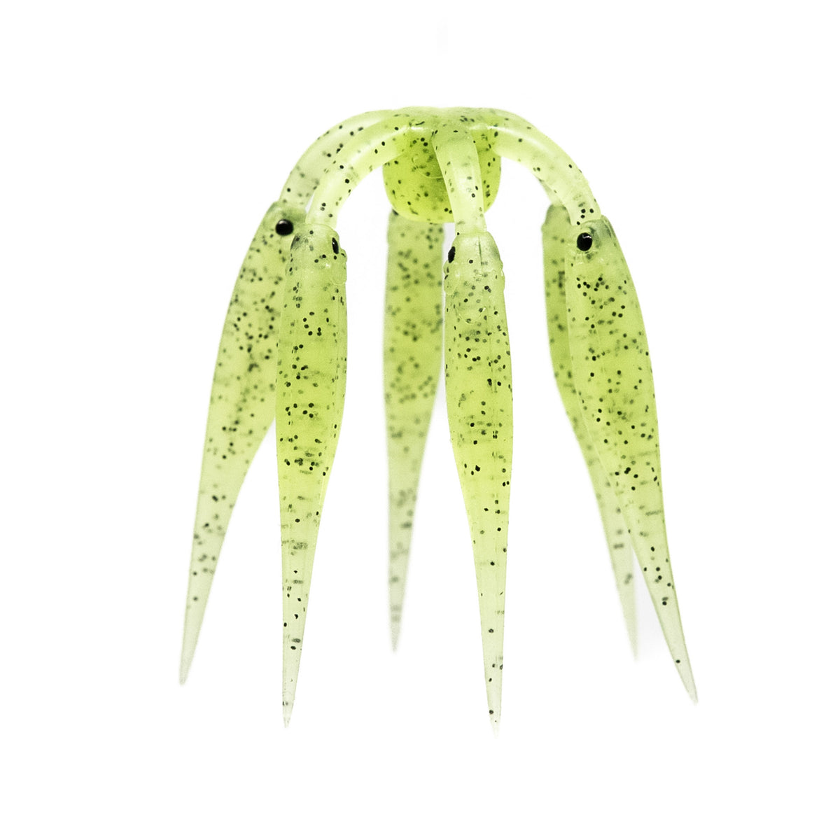 Googan Baits Schooler six-minnow soft bait in Chartreuse Smoke