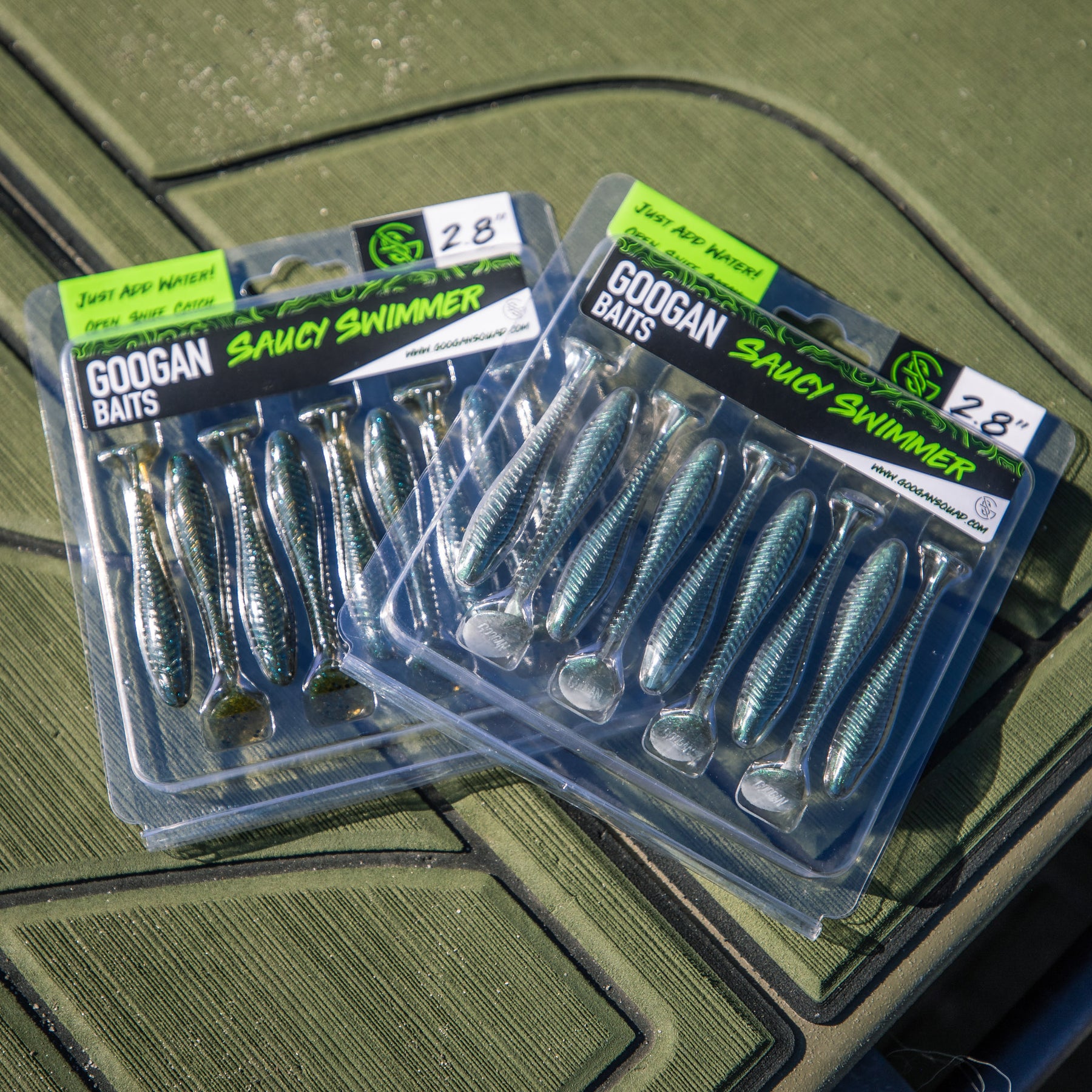 Googan Baits Saucy Swimmer Paddle Tail Shad 3.3, 3.8, And 4.8 inch