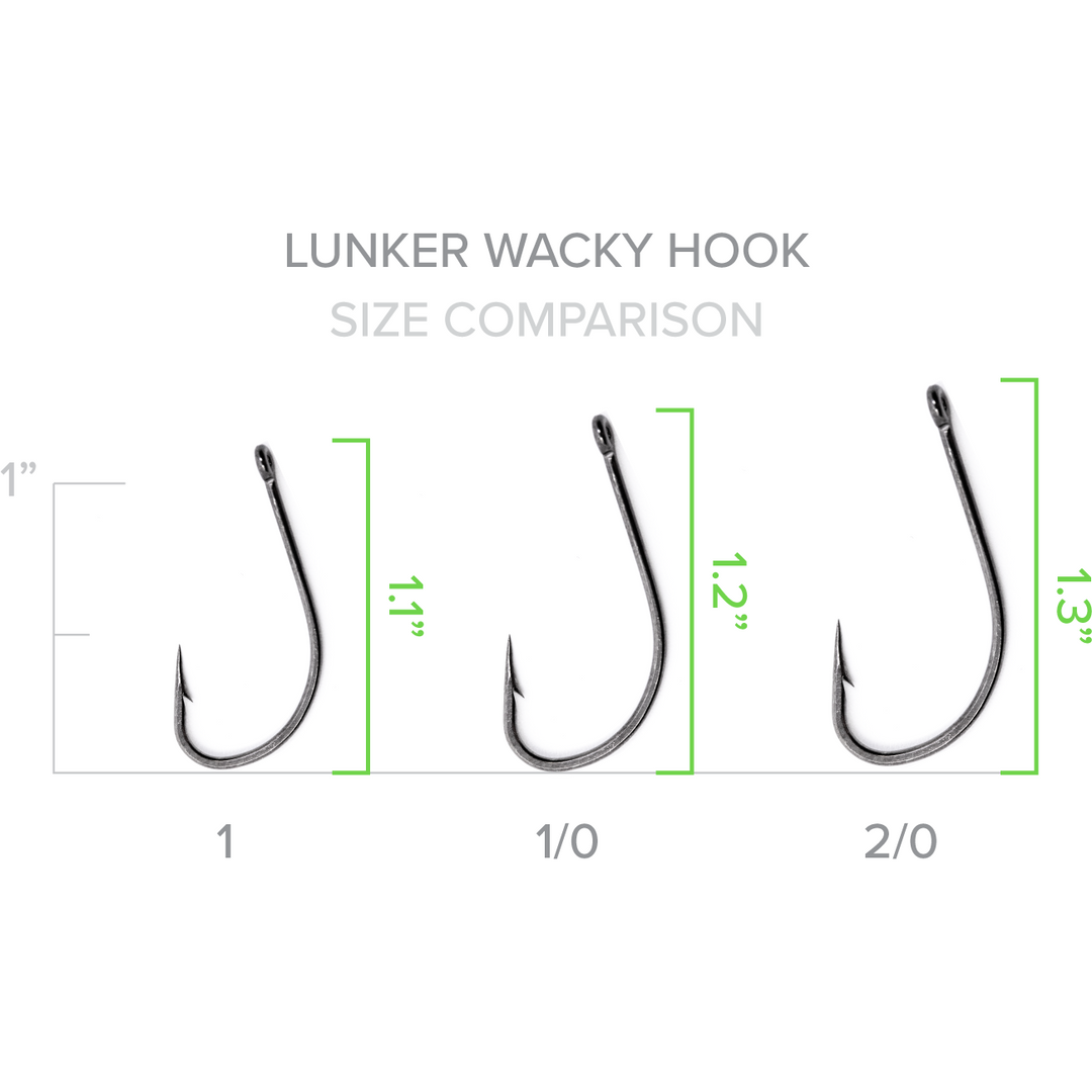 Googan Squad Lunker Wacky Hook, Size 1