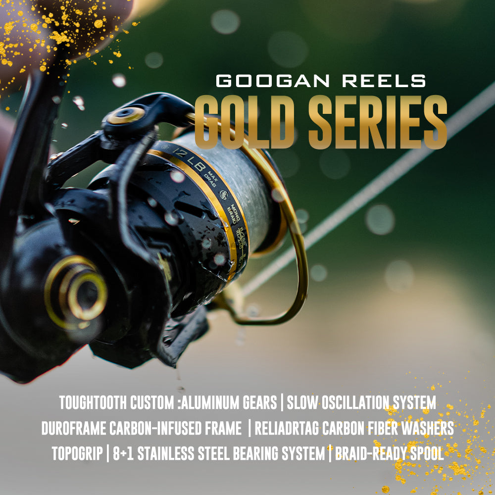  Customer reviews: Catch Co Googan Squad Green Series Spinning  Reel, 2500 6.2:1 7, Right and Left Handed, Spinning Fishing Reel, Bass  Fishing, Panfish Fishing